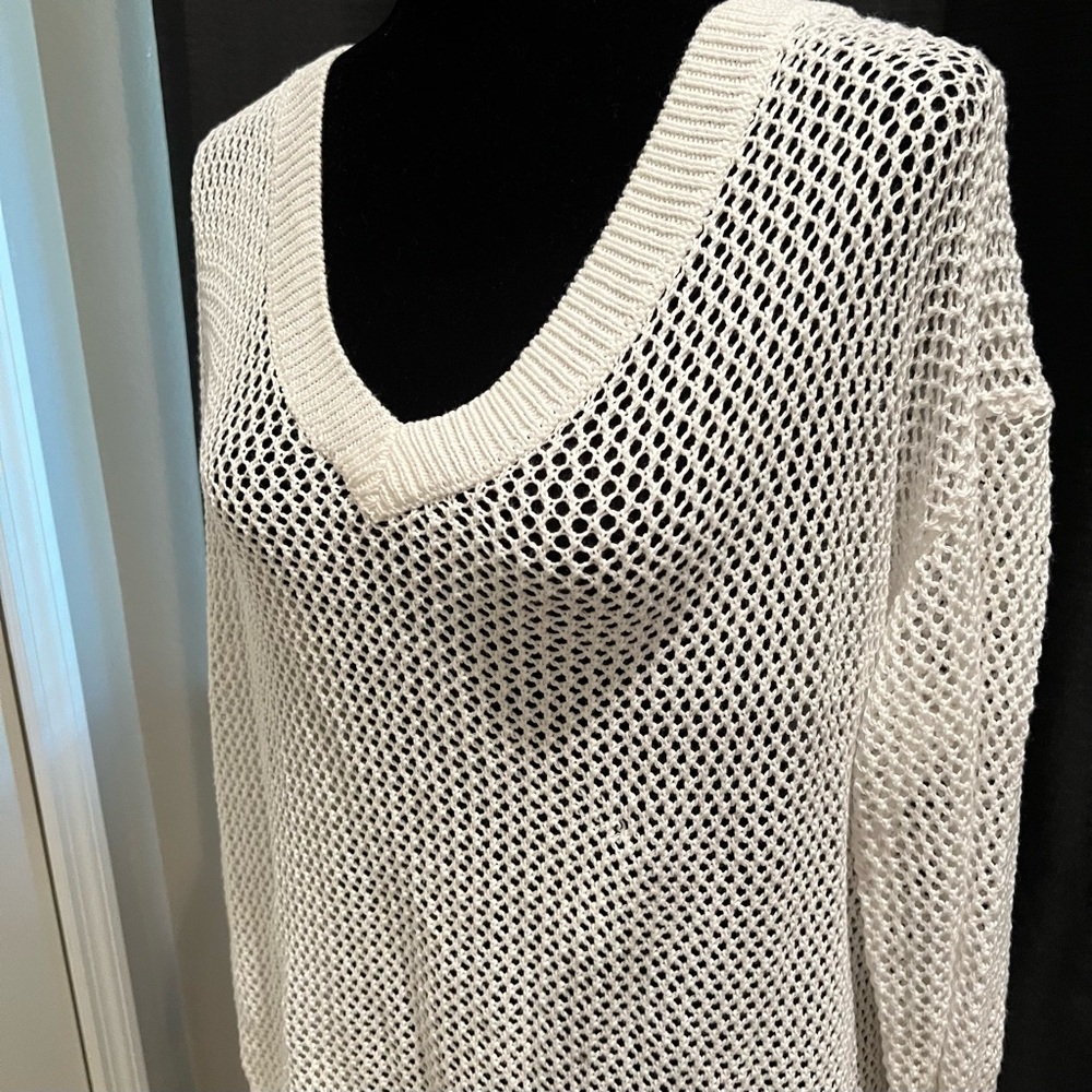 Venus Open Knit Sweater Cover-Up Oversized - Size L